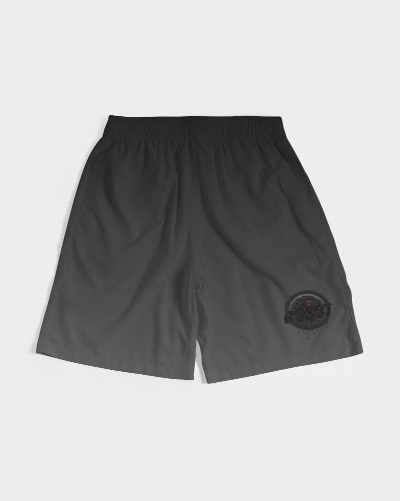 Black/Gray/Ombre/Polyester Sweat Shorts - R3S3T Clothing