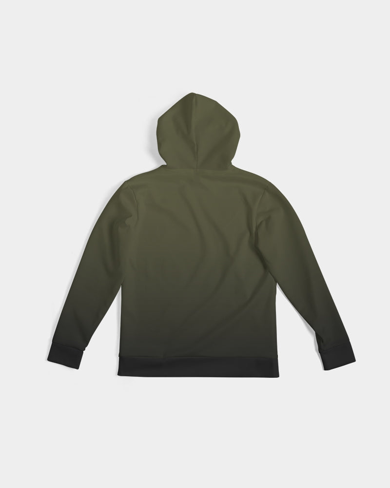 Olive Green/Black/Polyester/Ombre Hoodies - R3S3T Clothing