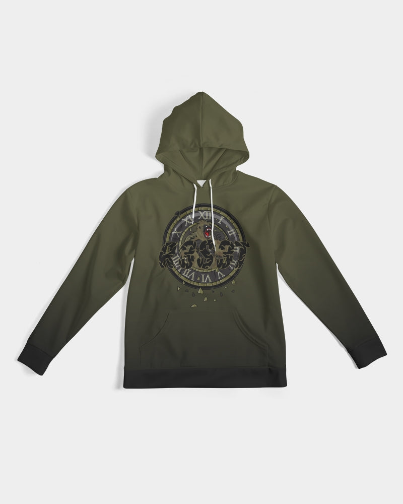 Olive Green/Black/Polyester/Ombre Hoodies - R3S3T Clothing