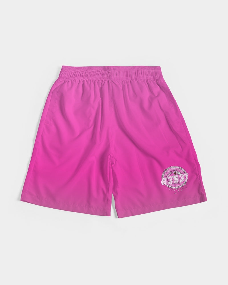 Pink/Hot Pink/Ombre/Polyester Sweat Shorts - R3S3T Clothing