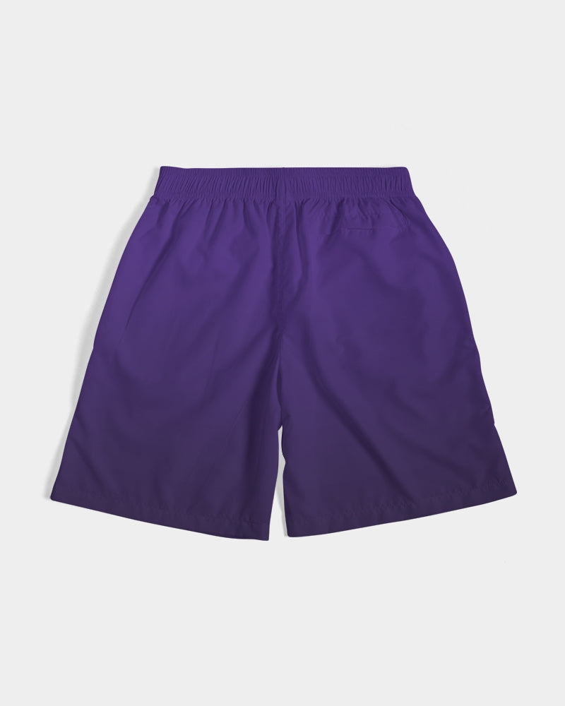Purple/Black/Ombre/Polyester Sweat Shorts - R3S3T Clothing