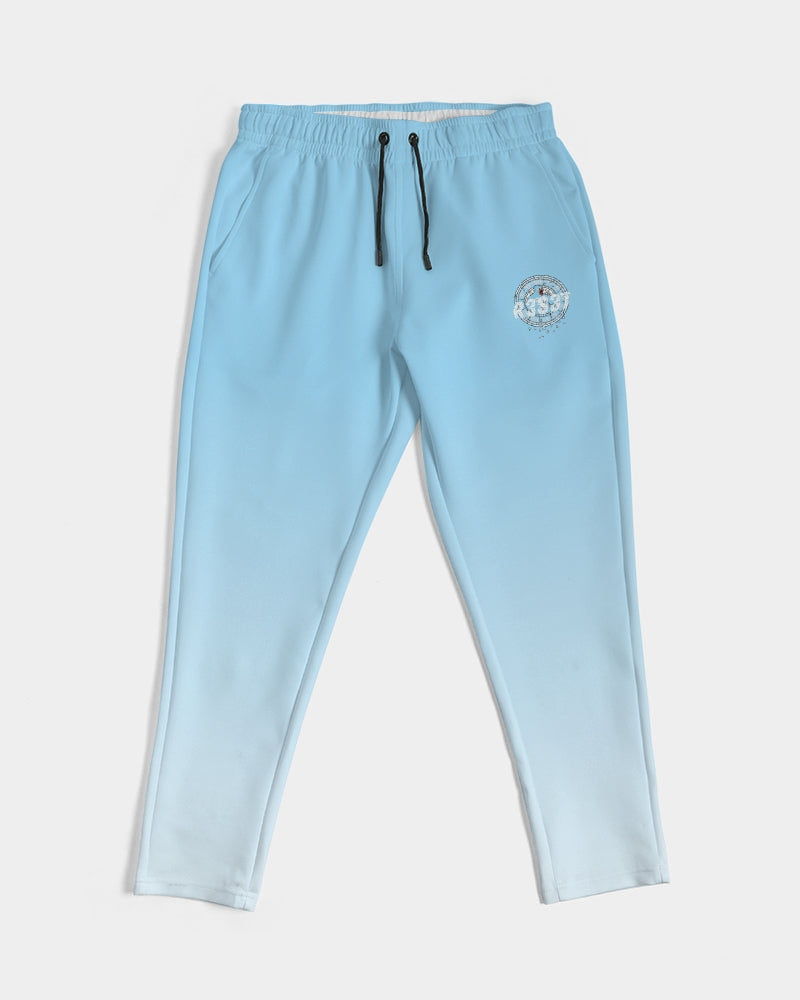 University Blue/White/Ombre/Polyester Joggers - R3S3T Clothing